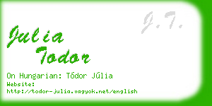 julia todor business card